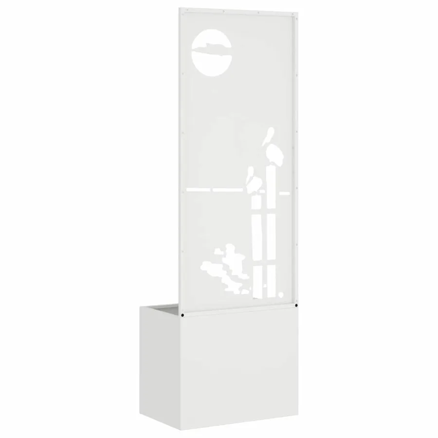 Écran de confidentialité de jardin Fretwork Blanc 50 x 150 cm - 7