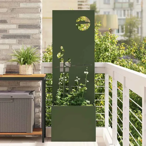 Écran de confidentialité de jardin Vert olive 50 x 150 cm