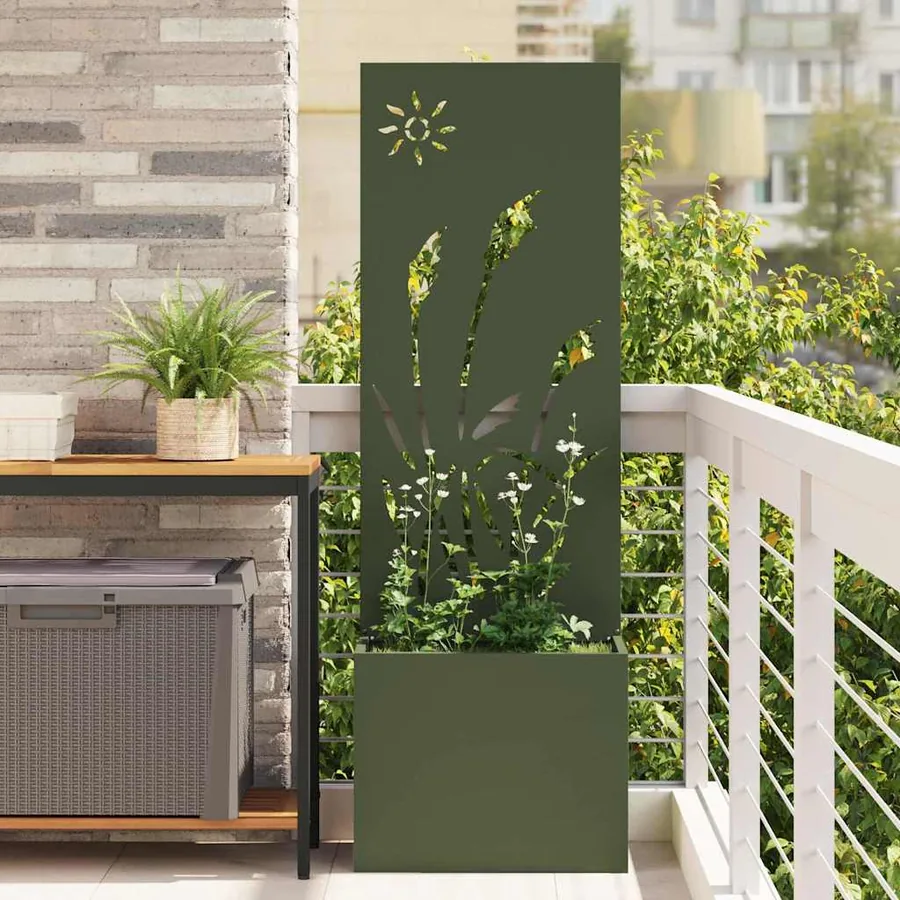 Écran de confidentialité de jardin Vert olive 50 x 140 cm