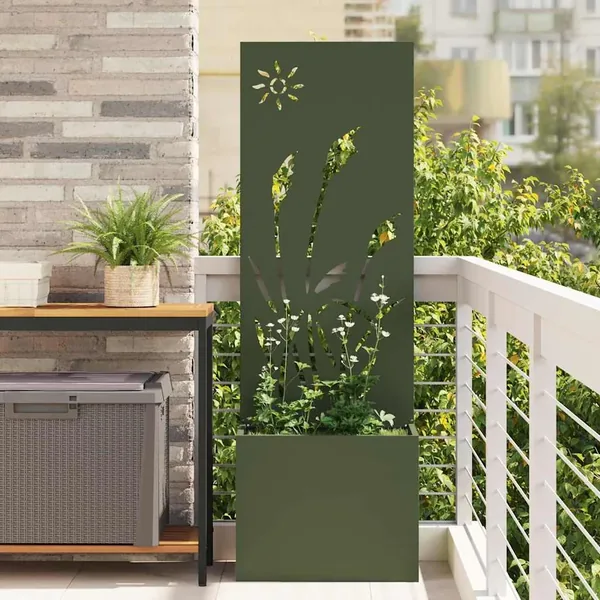 Écran de confidentialité de jardin Vert olive 50 x 140 cm