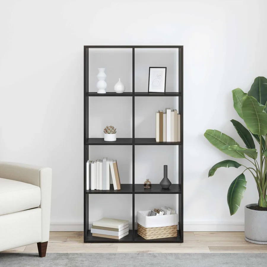 Bibliothèque Chêne noir 69,5 x 29 x 137,5 cm Bois d'ingénierie - 4