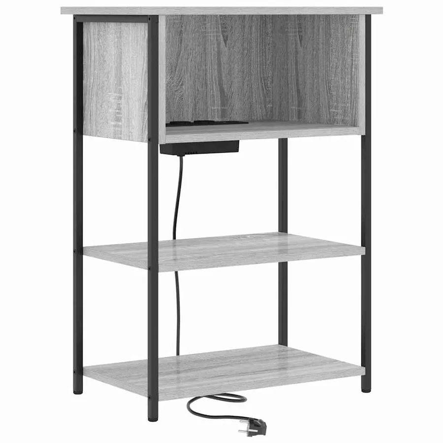 Cabinet de chevet Gris Sonoma 55 x 31 x 76 cm Bois d'ingénierie - 2