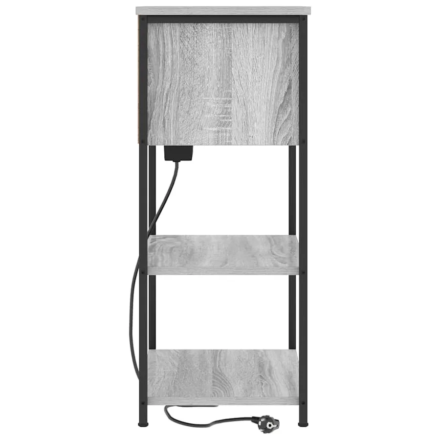 Cabinet de chevet Gris Sonoma 55 x 31 x 76 cm Bois d'ingénierie - 6