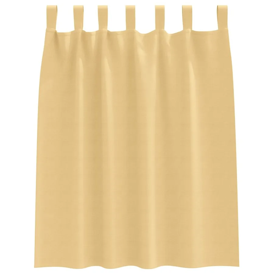 Rideaux occultants avec anneaux 2 pcs Beige 140 x 140 cm - 4