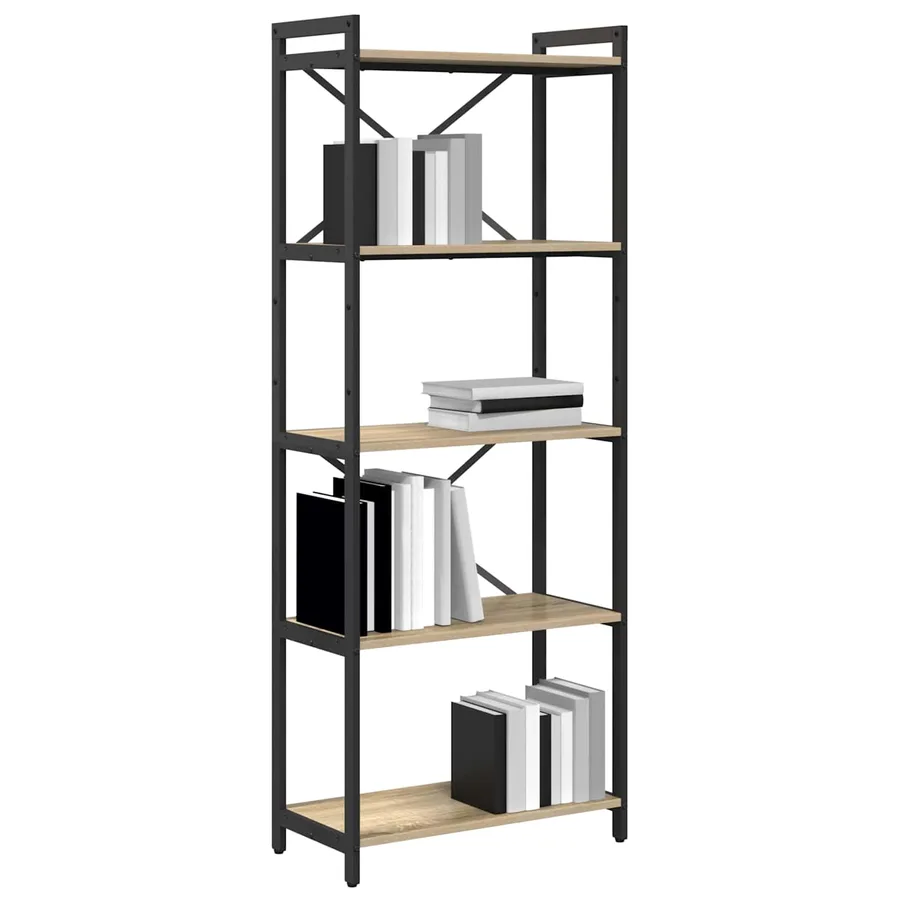 Étagère Chêne Sonoma 60 x 30 x 155 cm Bois d'ingénierie - 2
