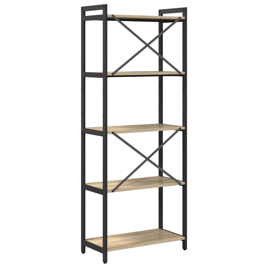 Étagère Chêne Sonoma 60 x 30 x 155 cm Bois d'ingénierie - 5