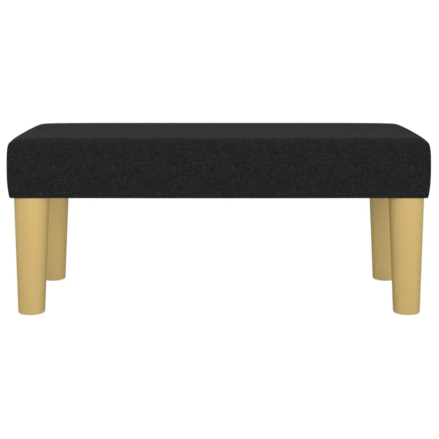 Banc Noir 70x30x30 cm Tissu - 3