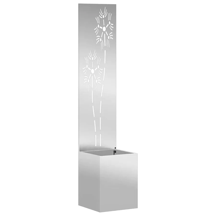 Écran de confidentialité de jardin Floral Argenté 32 x 150 cm - 2