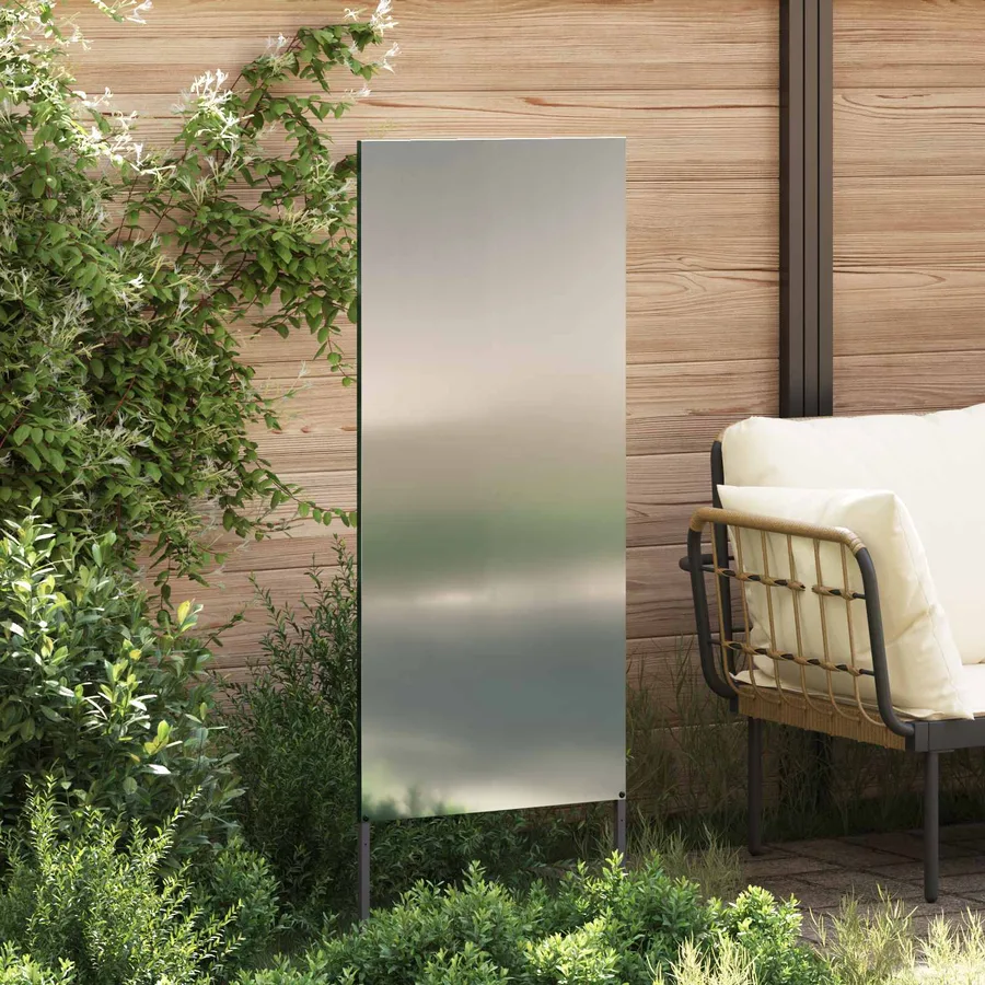 Écran de confidentialité de jardin Fretwork Argenté 50 x 140 cm - 3
