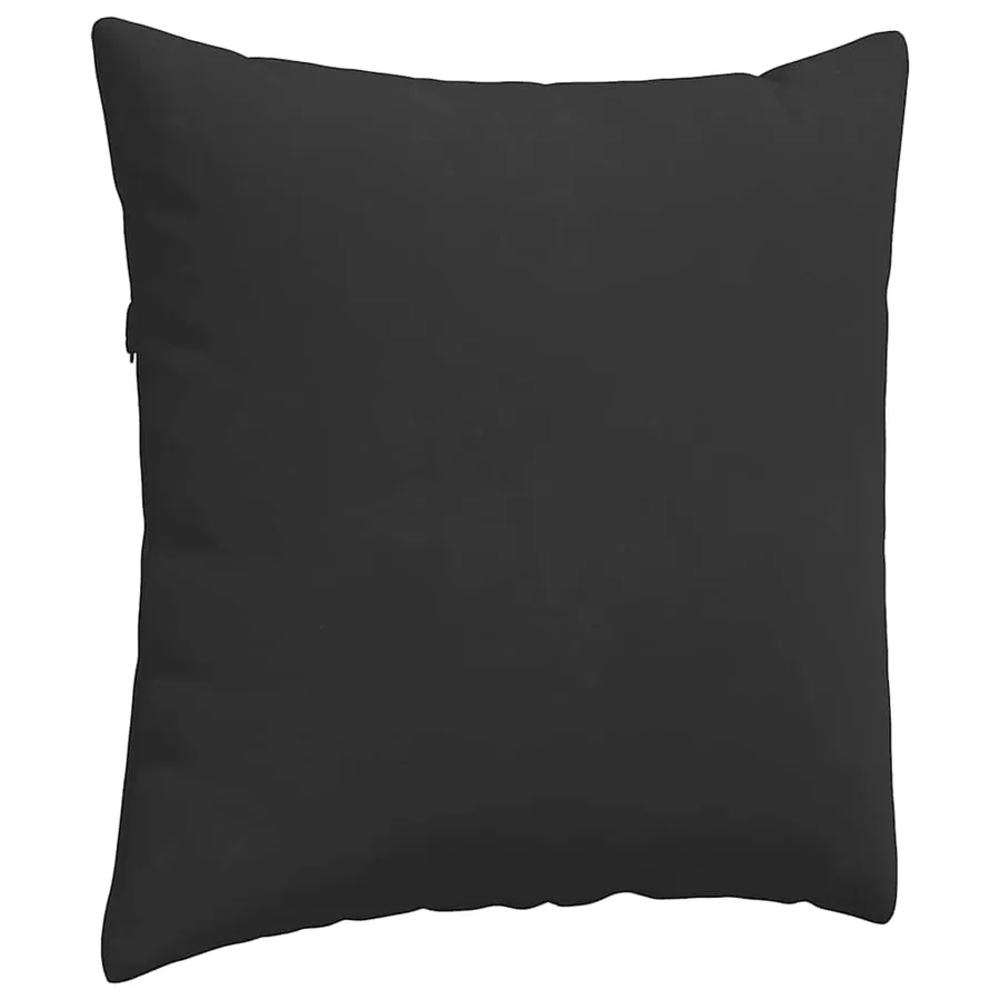 Coussins de canapé 2 pcs Noir 80 x 80 cm tissu - 5