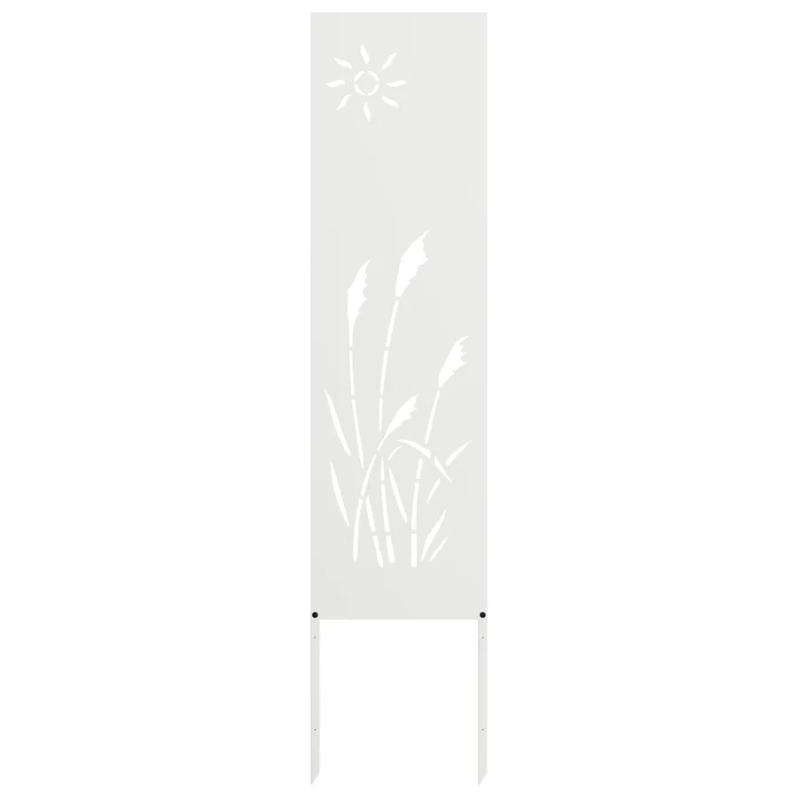 Écran de confidentialité de jardin Fretwork Blanc 32 x 140 cm - 2