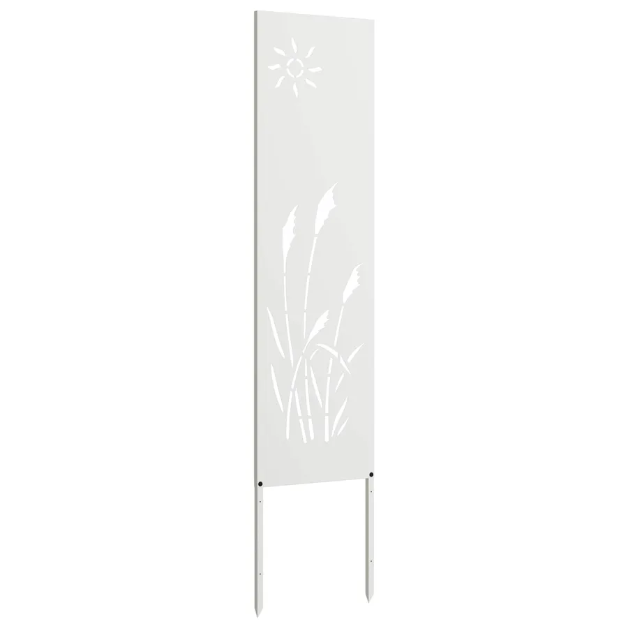 Écran de confidentialité de jardin Fretwork Blanc 32 x 140 cm - 6