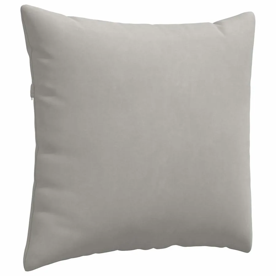 Coussins de canapé 2 pcs Gris clair 50 x 50 cm tissu - 5