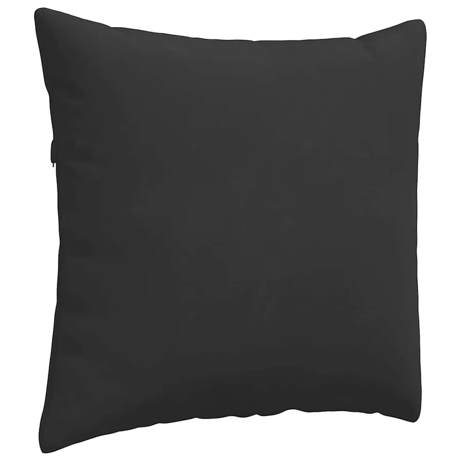 Coussins de canapé 2 pcs Noir 50 x 50 cm tissu - 5