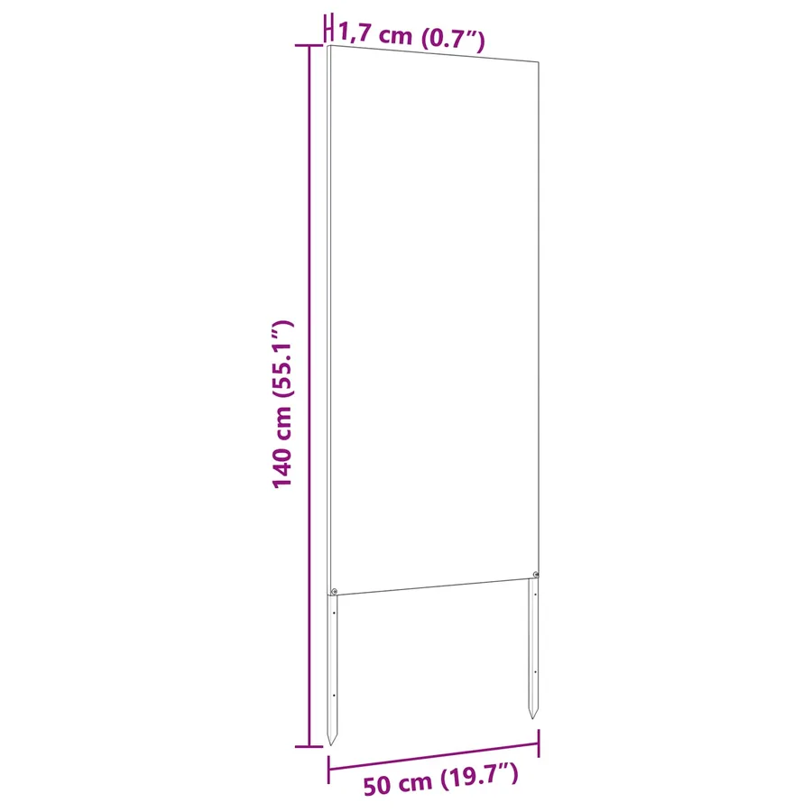 Écran de confidentialité de jardin Vert olive 50 x 140 cm - 10
