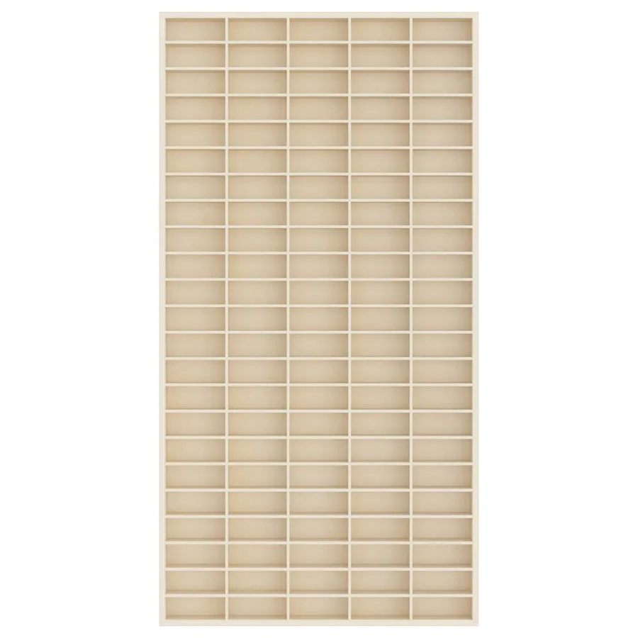 Vitrine Murale Beige 50 x 4,5 x 96 cm Bois d'ingénierie - 3