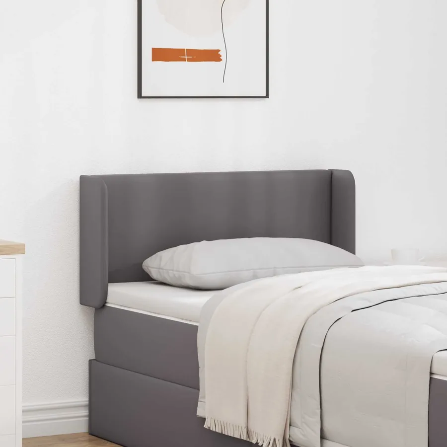 Oreille de tête de lit 2 pcs Gris 40 x 16 x 5 cm