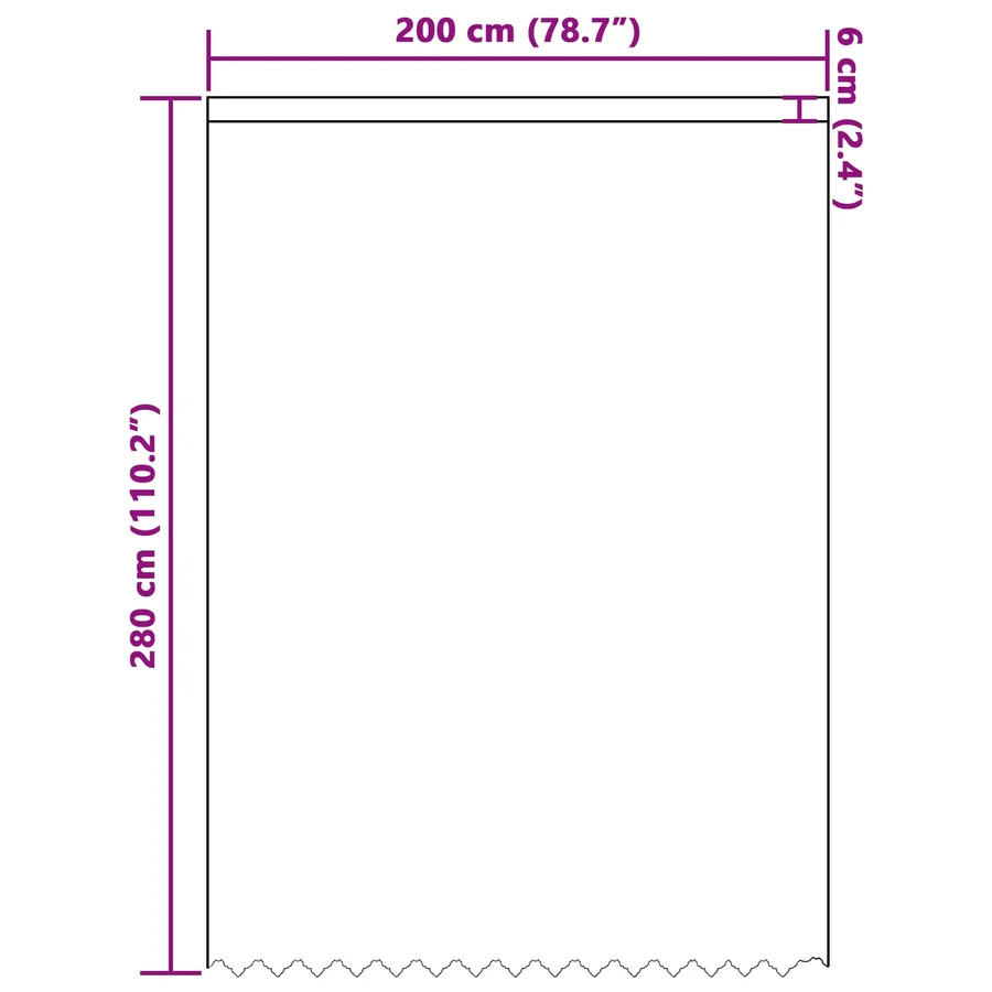 Rideau en Dentelle Floral Blanc 280 x 200 cm Polyester - 8