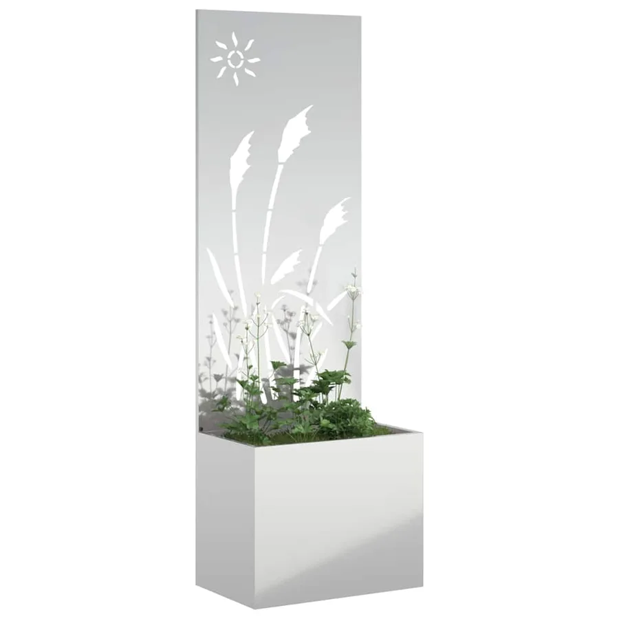 Écran de confidentialité de jardin Fretwork Argenté 50 x 140 cm - 3
