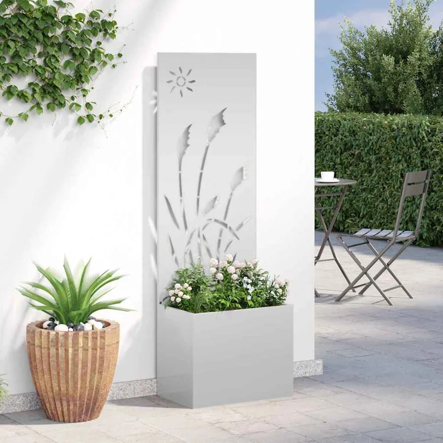 Écran de confidentialité de jardin Fretwork Argenté 50 x 140 cm - 4