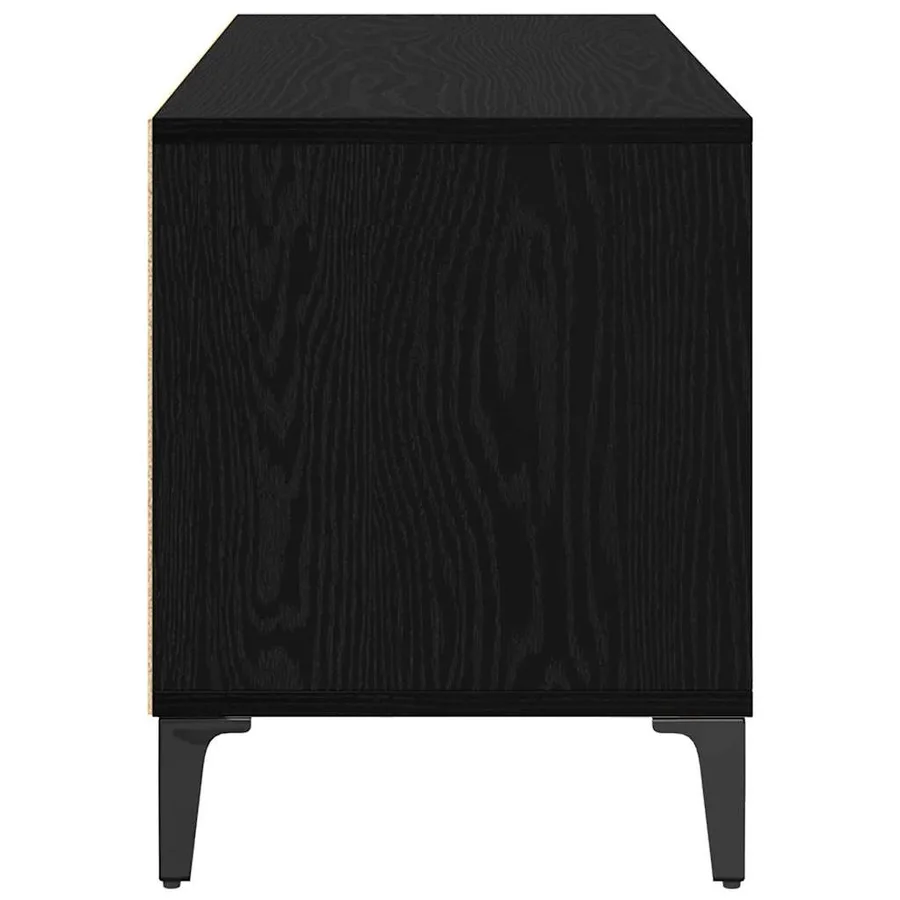 Meuble TV avec tiroir Chêne noir 100 x 34,5 x 44,5 cm - 7