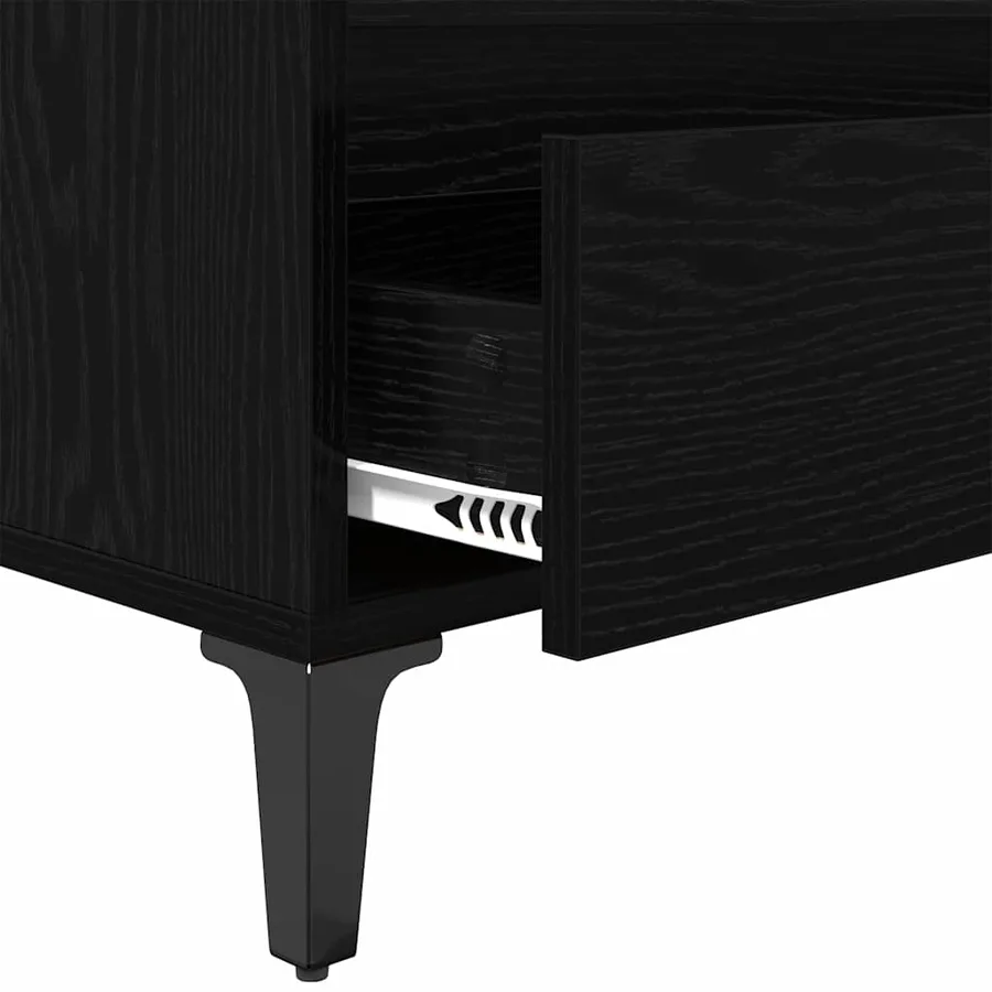 Meuble TV avec tiroir Chêne noir 100 x 34,5 x 44,5 cm - 9