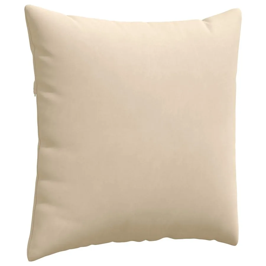 Coussins de canapé 2 pcs Crème 60 x 60 cm tissu - 5