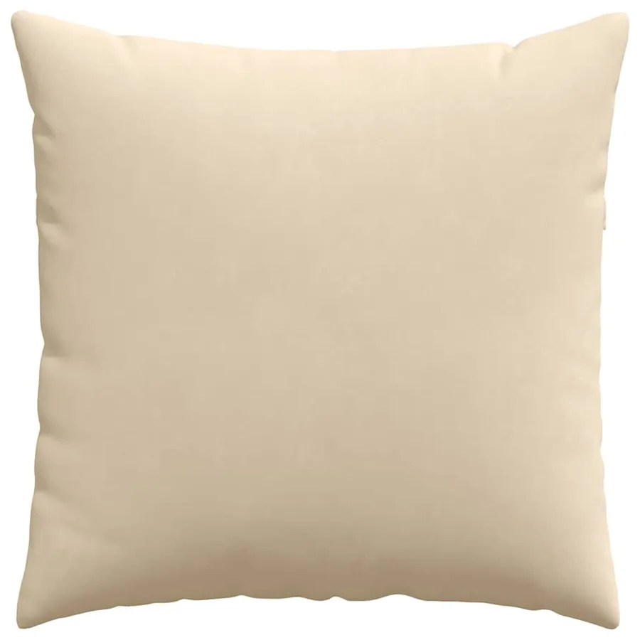 Coussins de canapé 2 pcs Crème 60 x 60 cm tissu - 6