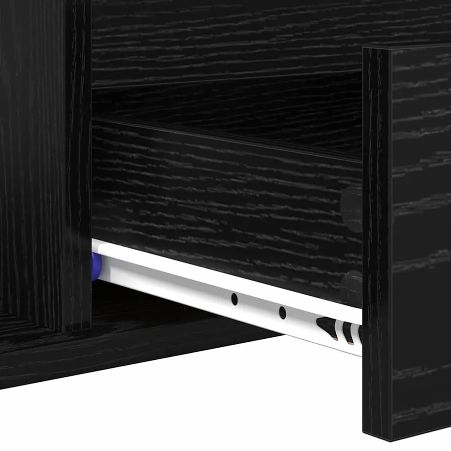 Table basse Chêne noir 90 x 49 x 45 cm Bois d'ingénierie - 8
