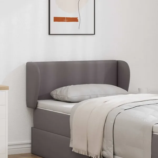 Oreille de tête de lit Gris Foncé 40 x 23 x 6 cm PVC