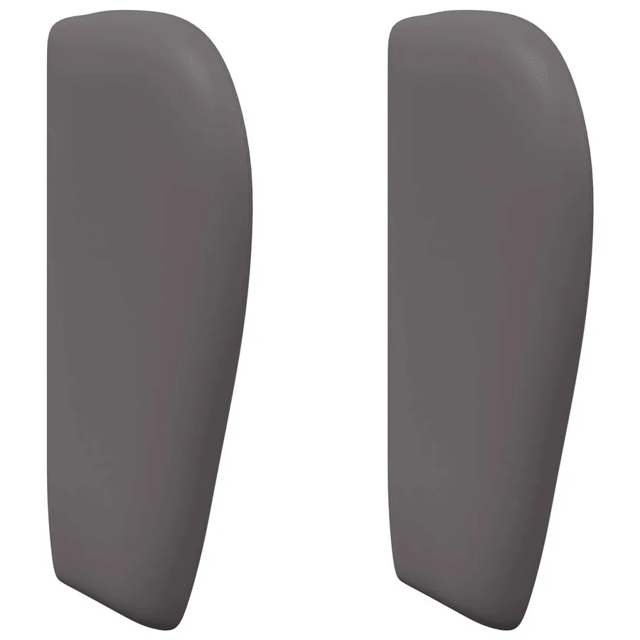Oreille de tête de lit Gris Foncé 40 x 23 x 6 cm PVC - 2