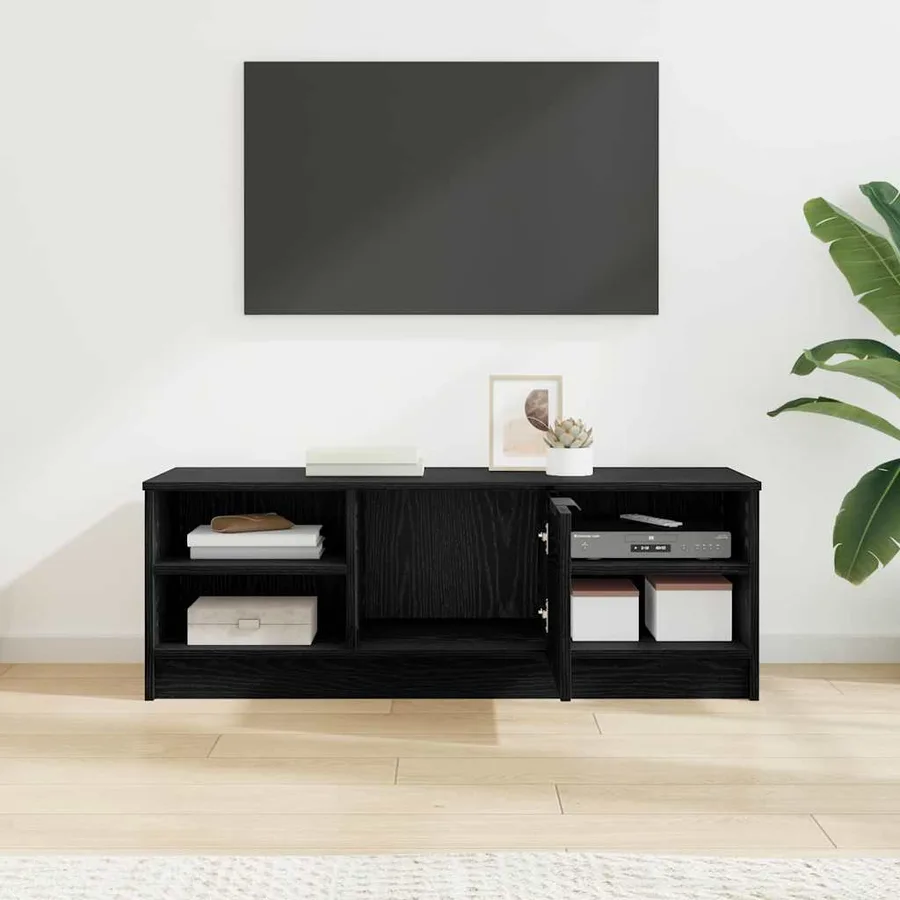 Meuble TV Chêne noir 102 x 35 x 36,5 cm Bois d'ingénierie - 4