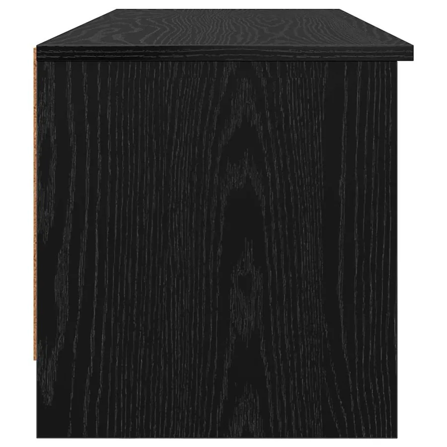 Meuble TV Chêne noir 102 x 35 x 36,5 cm Bois d'ingénierie - 7