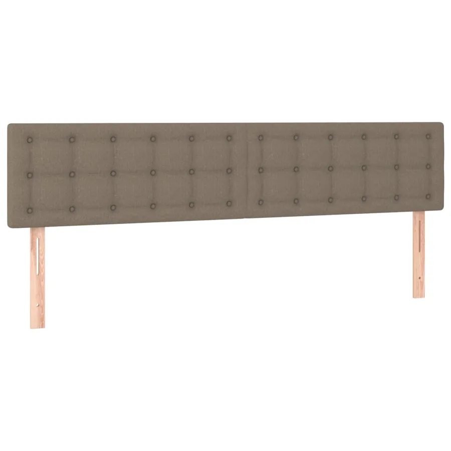 Têtes de lit Taupe 200x5x78/88 cm Tissu - 2