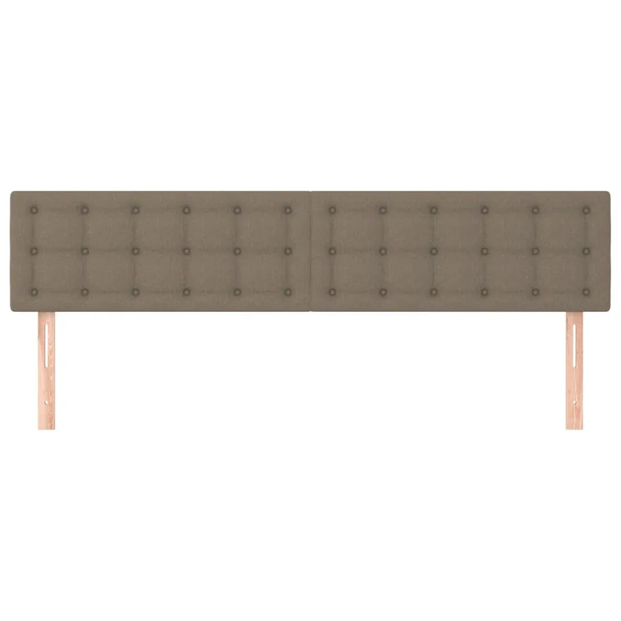 Têtes de lit Taupe 200x5x78/88 cm Tissu - 3
