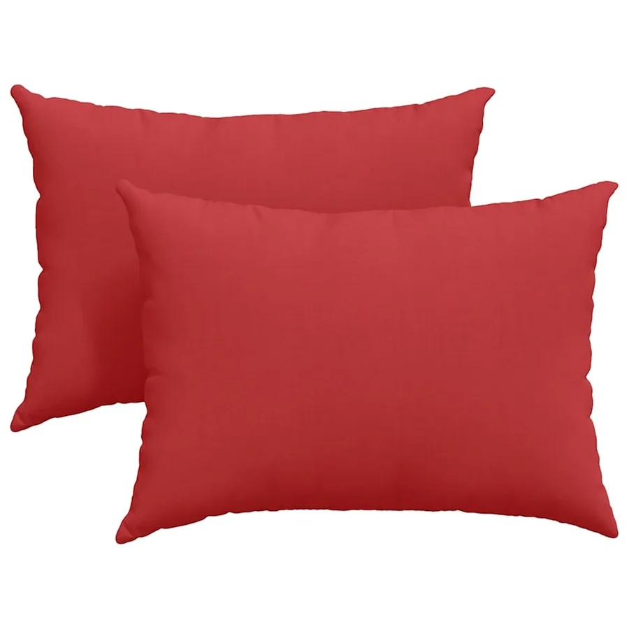 Coussins de canapé 2 pcs Rouge 70 x 50 cm tissu - 2