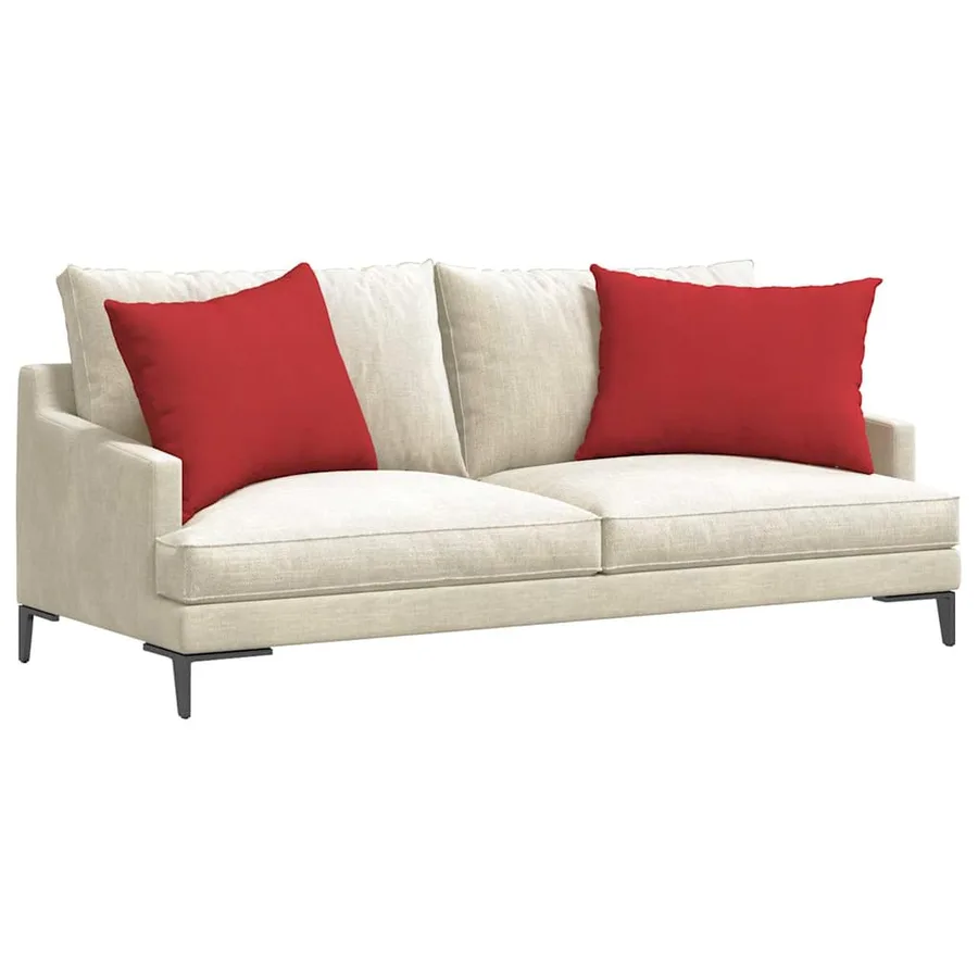Coussins de canapé 2 pcs Rouge 70 x 50 cm tissu - 3