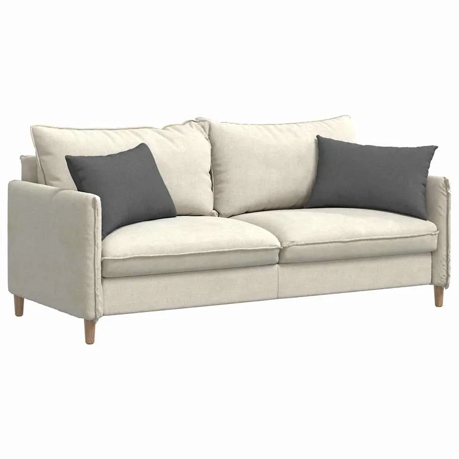 Coussins de canapé 2 pcs Gris foncé 60 x 40 cm tissu - 3