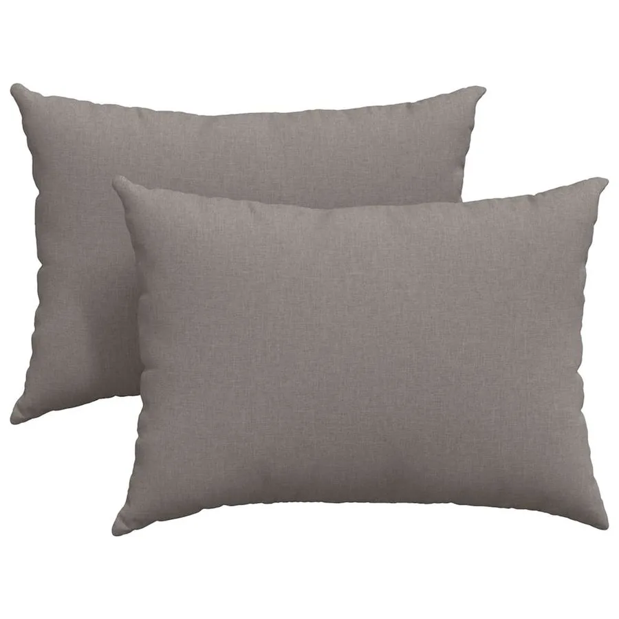 Coussins de canapé 2 pcs Taupe 70 x 50 cm tissu - 2