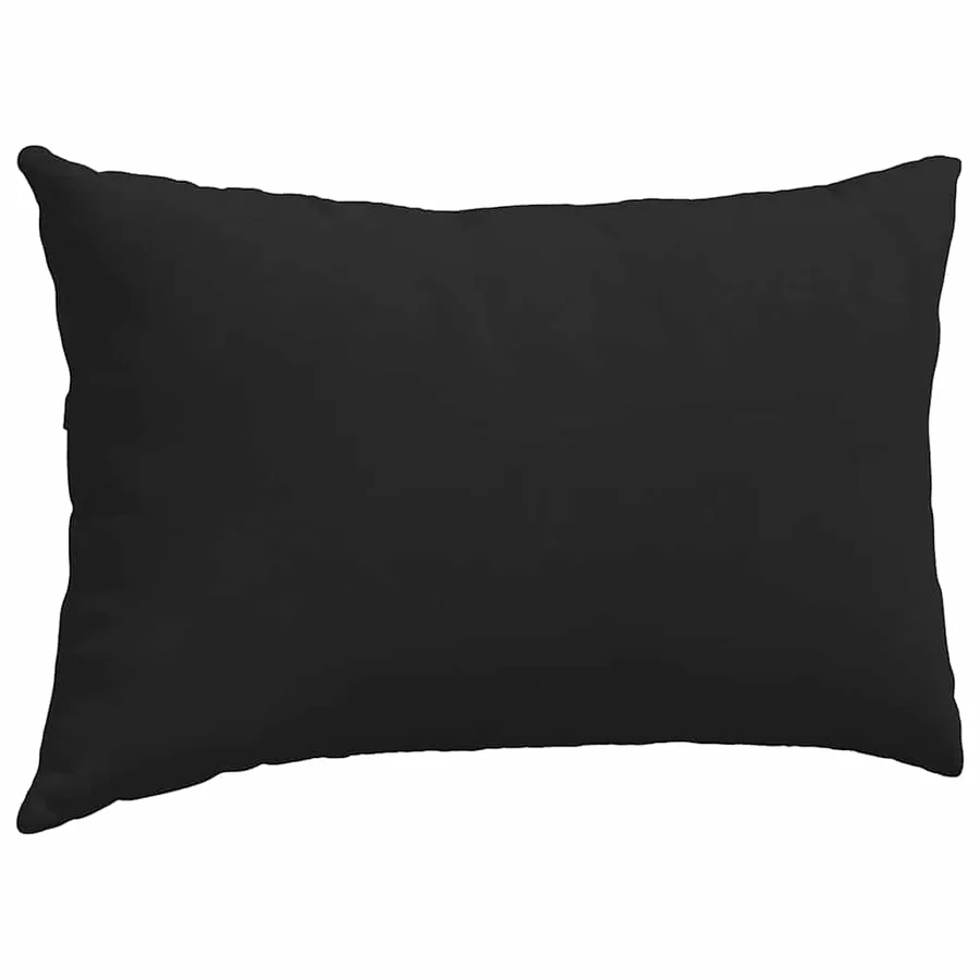 Coussins de canapé 2 pcs Noir 50 x 30 cm tissu - 5