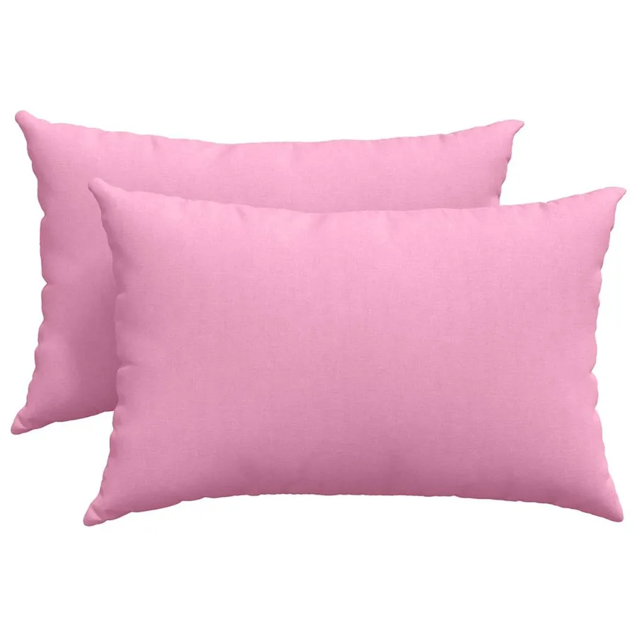 Coussins de canapé 2 pcs Rose 60 x 40 cm tissu - 2