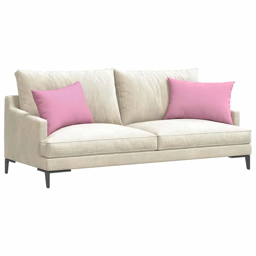 Coussins de canapé 2 pcs Rose 60 x 40 cm tissu - 3