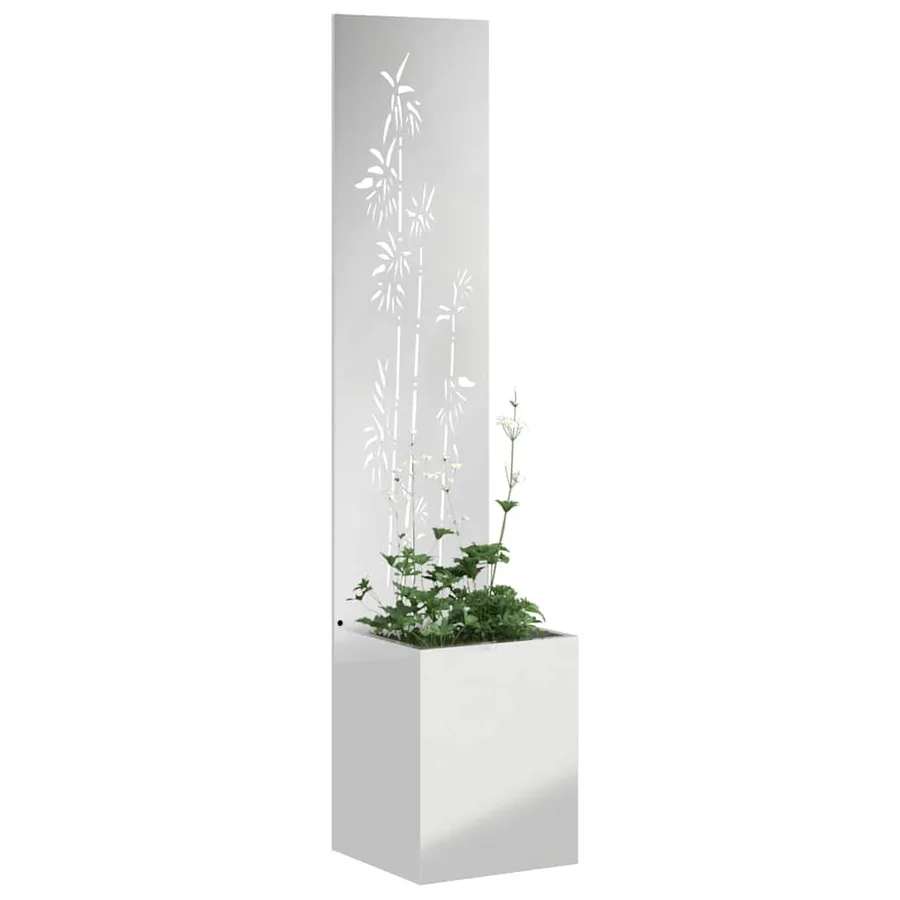 Écran de confidentialité de jardin Floral Argenté 32 x 150 cm - 3