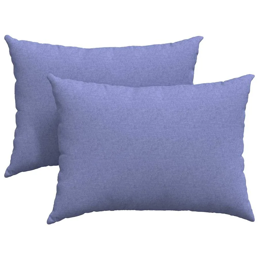 Coussins de canapé 2 pcs Bleu denim 70 x 50 cm tissu - 2