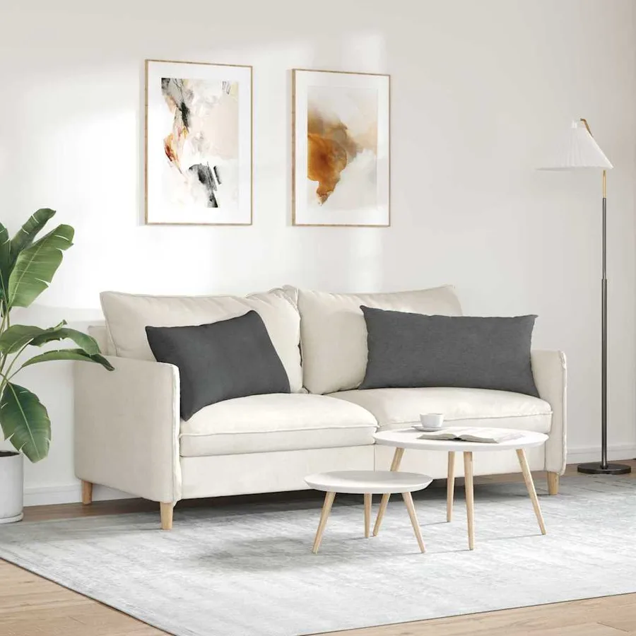 Coussins de canapé 2 pcs Gris foncé 80 x 40 cm - 4