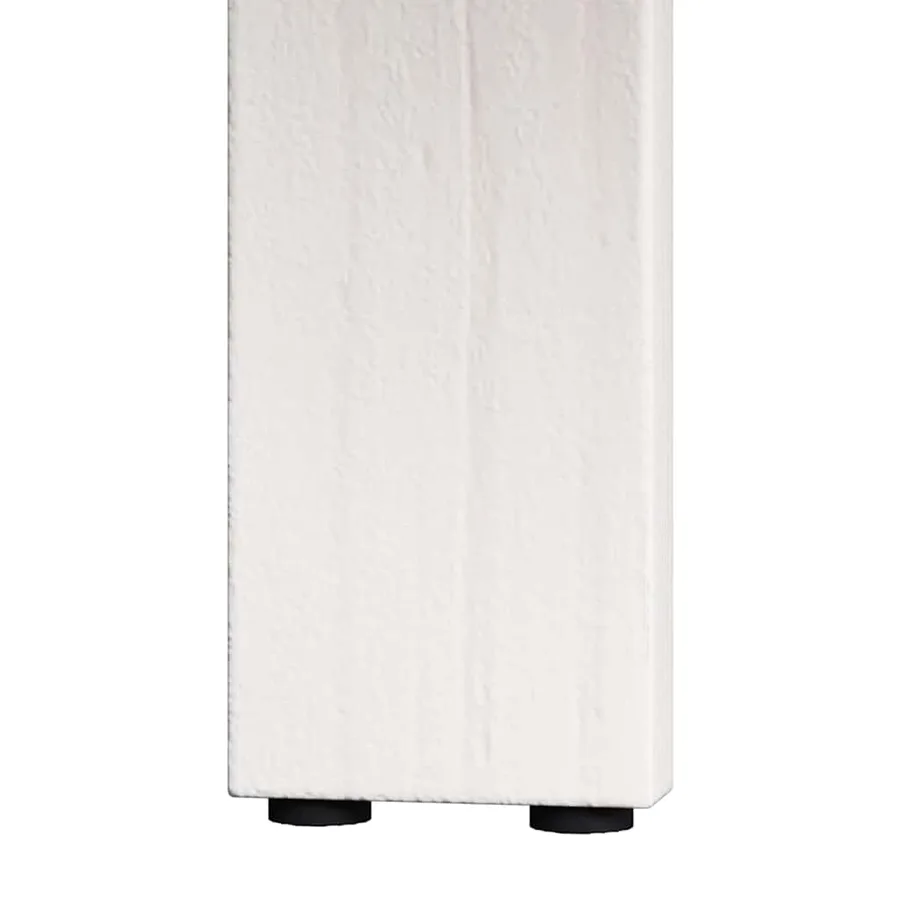 Table basse 2 pcs Blanc Bois de pin massif - 14