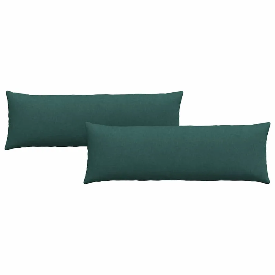 Coussins de canapé 2 pcs Vert foncé 120 x 40 cm tissu - 2