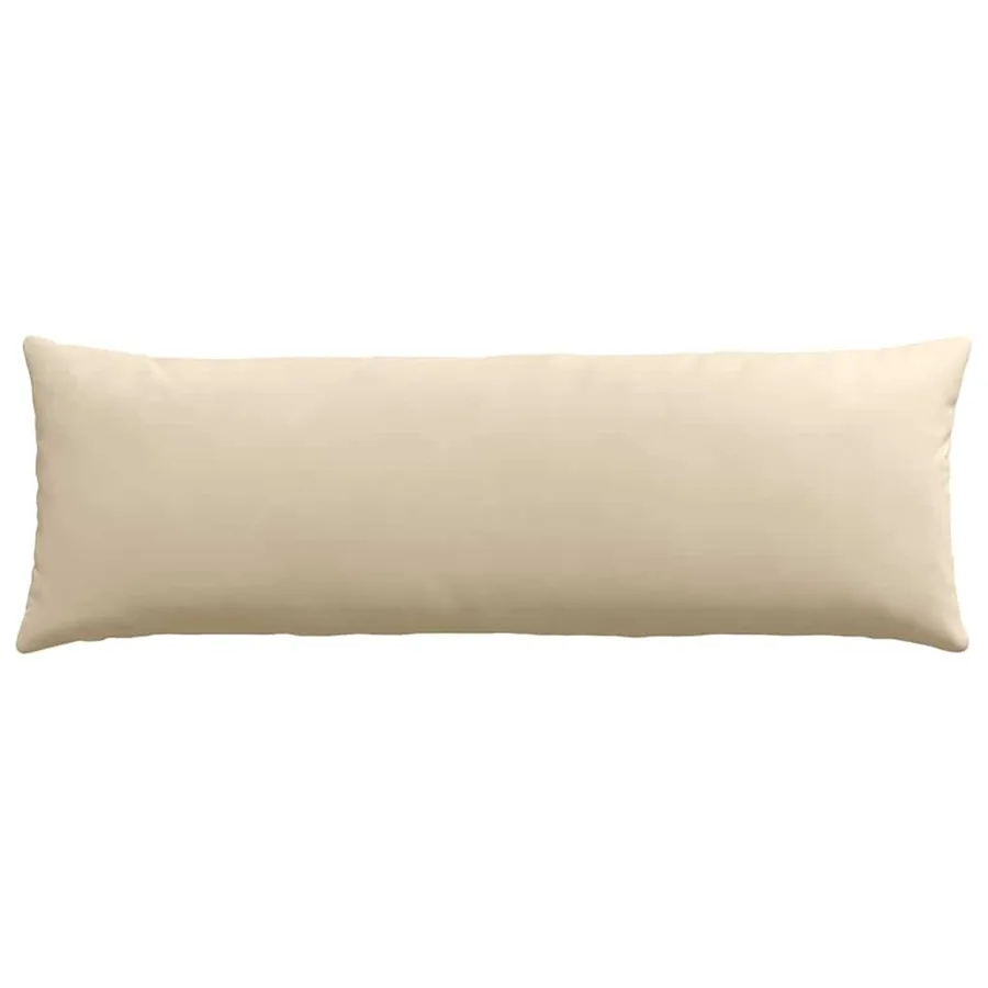 Coussins de canapé 2 pcs Crème 120 x 40 cm tissu - 6