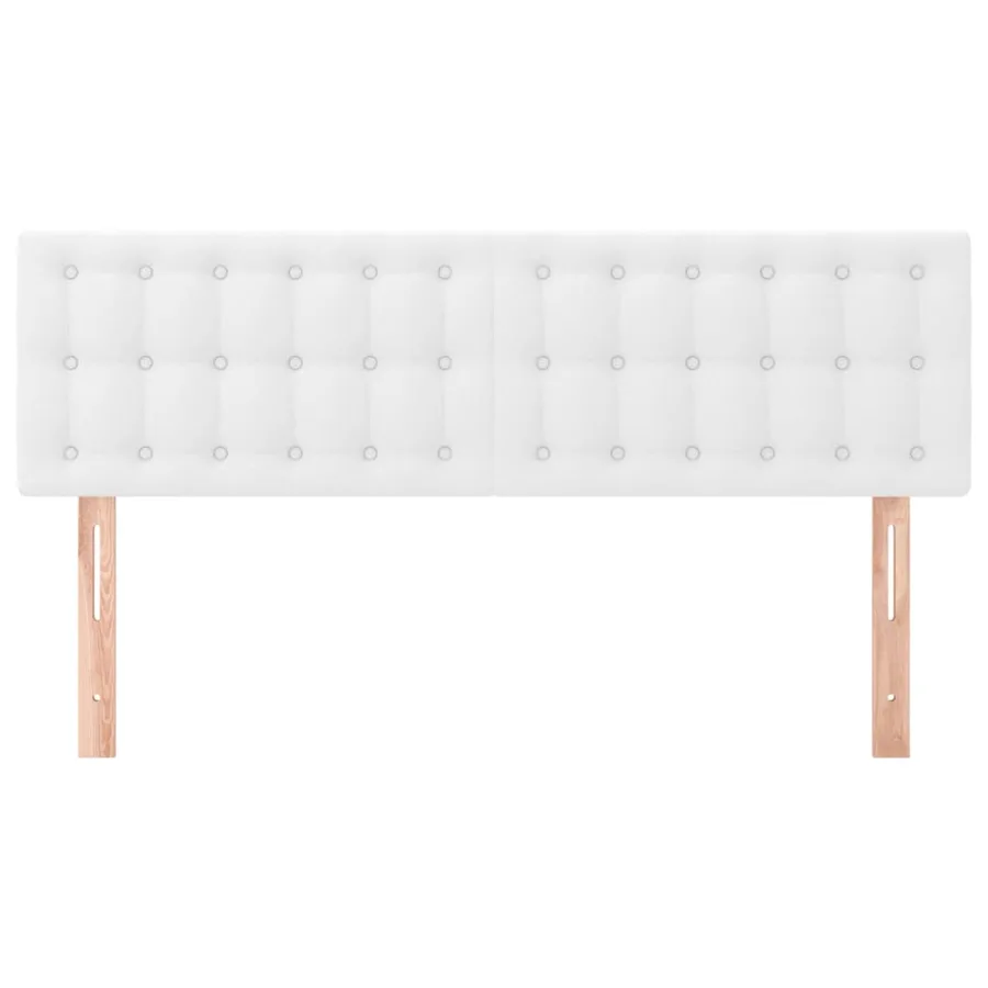 Têtes de lit Blanc 144 x 5 x 78/88 cm Similicuir - 3