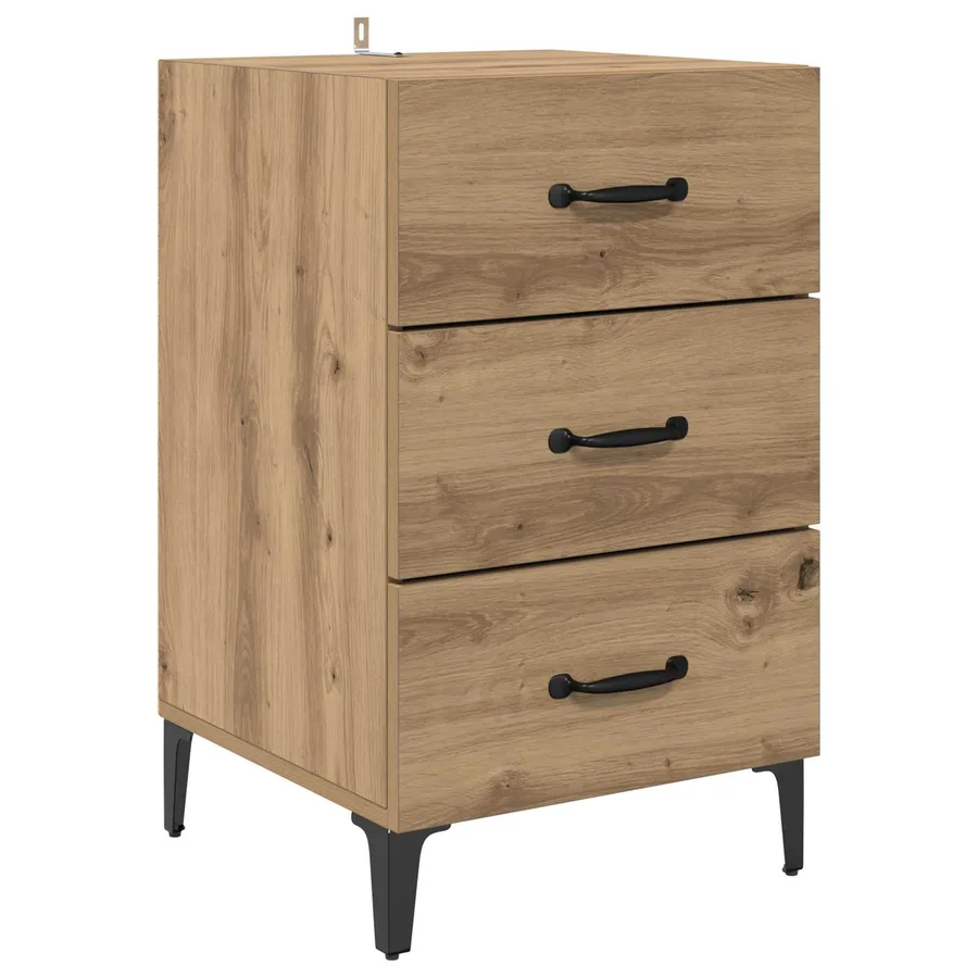 Cabinet de chevet Chêne artisanal 40 x 40,5 x 66 cm - 2